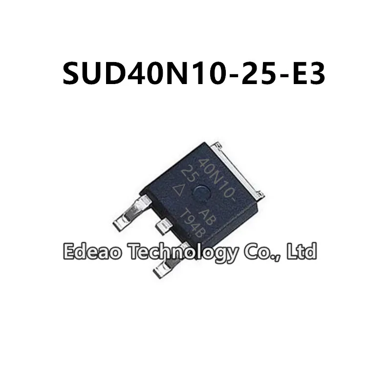 

10Pcs/lot NEW 40N10-25 SUD40N10-25 TO-252 SUD40N10-25-E3 40A/100V N-channel MOSFET field-effect transistor
