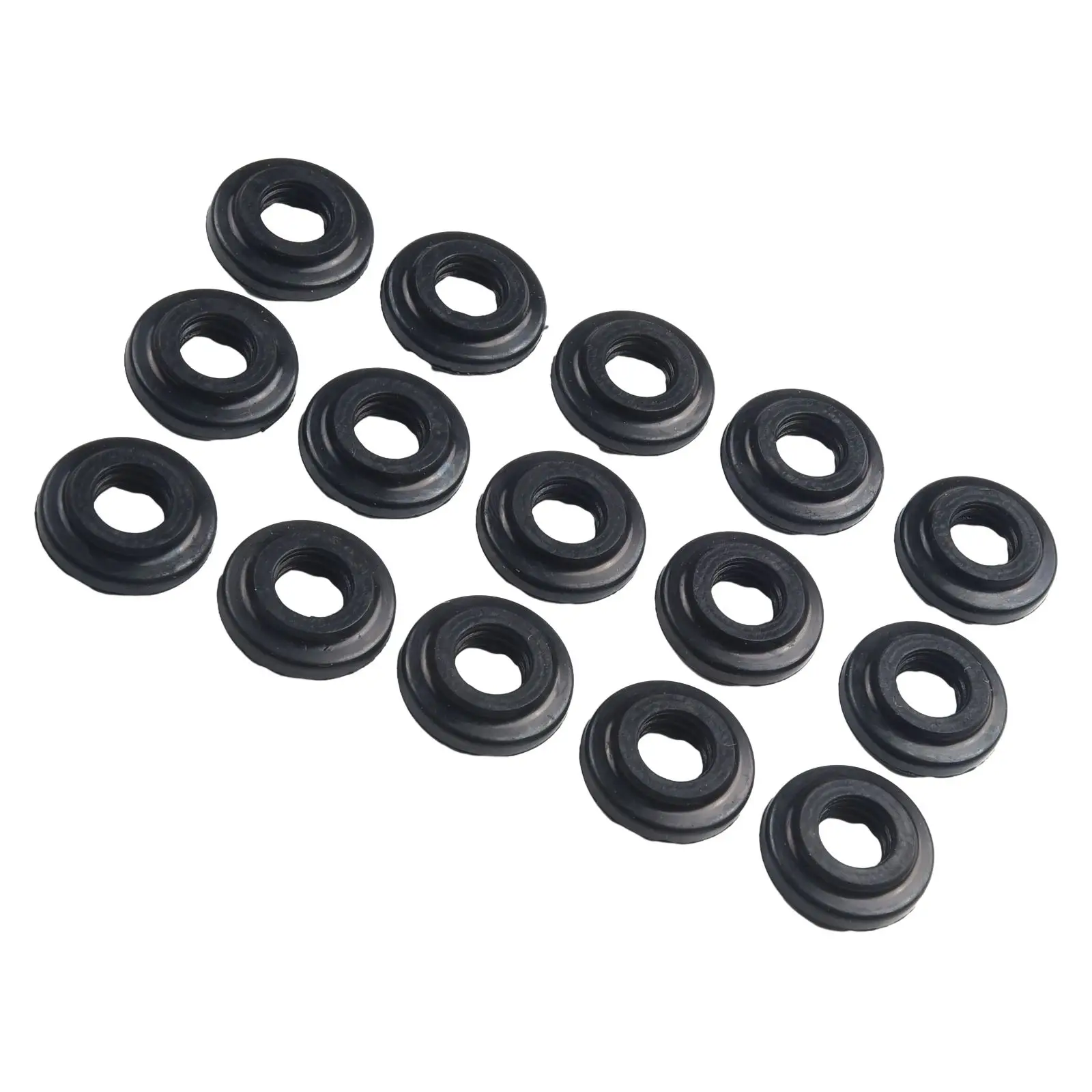 

15 шт. прокладки для крышки клапана двигателя 11121437395 для E39 E46 E53 E60 резиновая Прямая замена прокладки винтового уплотнительного кольца