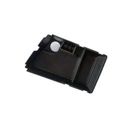 Deluxe Armrest Storage Box - Central Control Car Interior Organizer (Black)