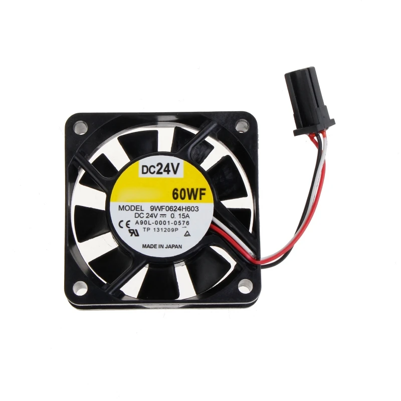 

Fanuc Fan 9WF0624H603 A90L-0001-0576 24V 0.15A SanAce60WF 6cm Cooling Fan Dropship