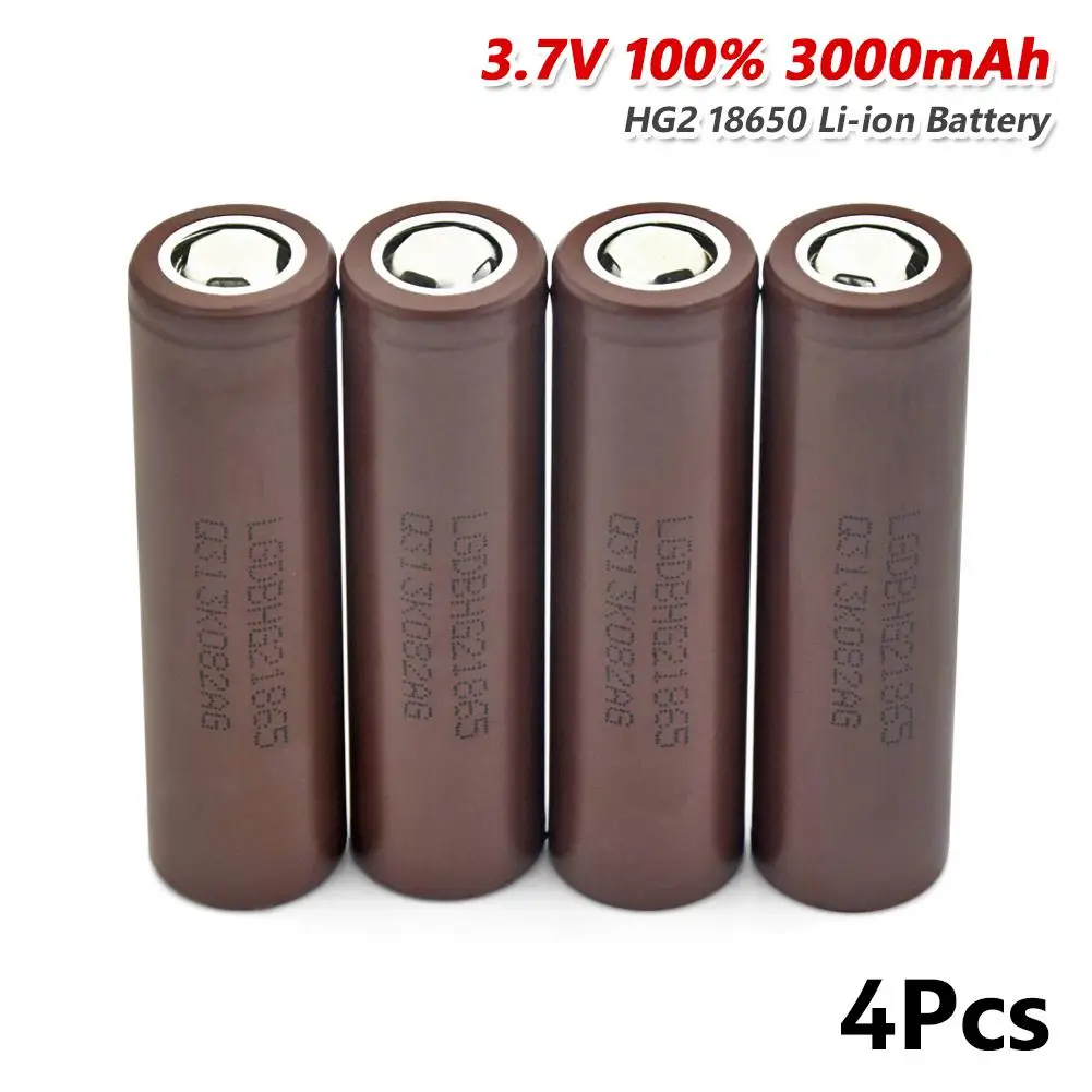 

100% New Original HG2 18650 3000mAh battery 18650 hg2 3.6V discharge 20A dedicated For hg2 Power Rechargeable battery+ charger