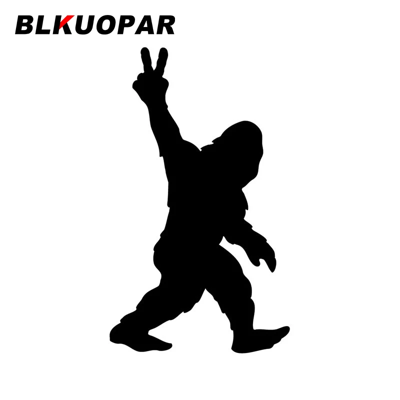

BLKUOPAR Sasquatch Yeti знак силуэт автомобильные наклейки крутая виниловая наклейка личность окна топливный бак крышка автомобиля этикетка