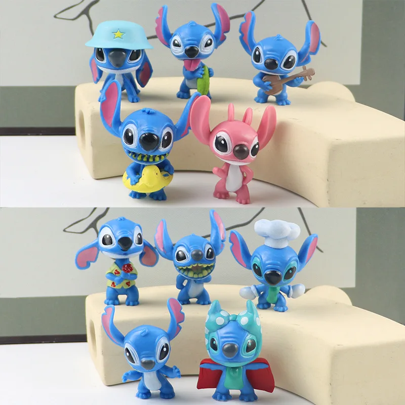 Disney Lilo & Stitch 5cm 10pcs/set Action Figure Posture Anime Decoration  Collection Figurine Toy Model For Children Gift - Action Figures -  AliExpress