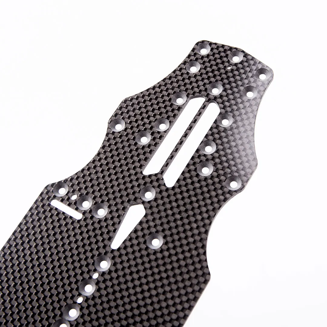 New 1/10 RC Crawler TRX4 Bronco Defender Upgraded Carbon Fiber Chassis Frame Girder Kit, RC Car Spare Parts