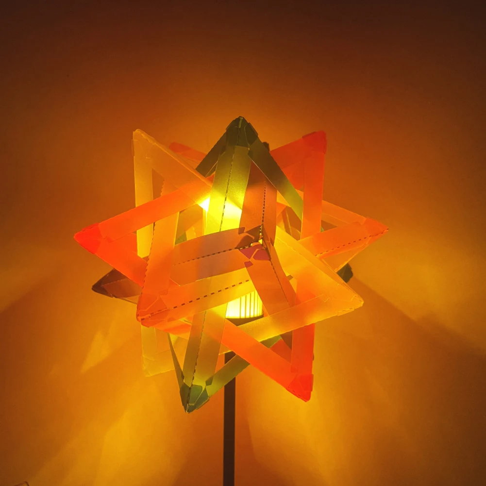 Outdoor Camping Licht DIY Lampenschirm Wasserdicht Stern Form Lampenschirm Abdeckungen für Lichter Tannenzapfen Hohl Out Lampenschirm Stern Dekor – Detail 6