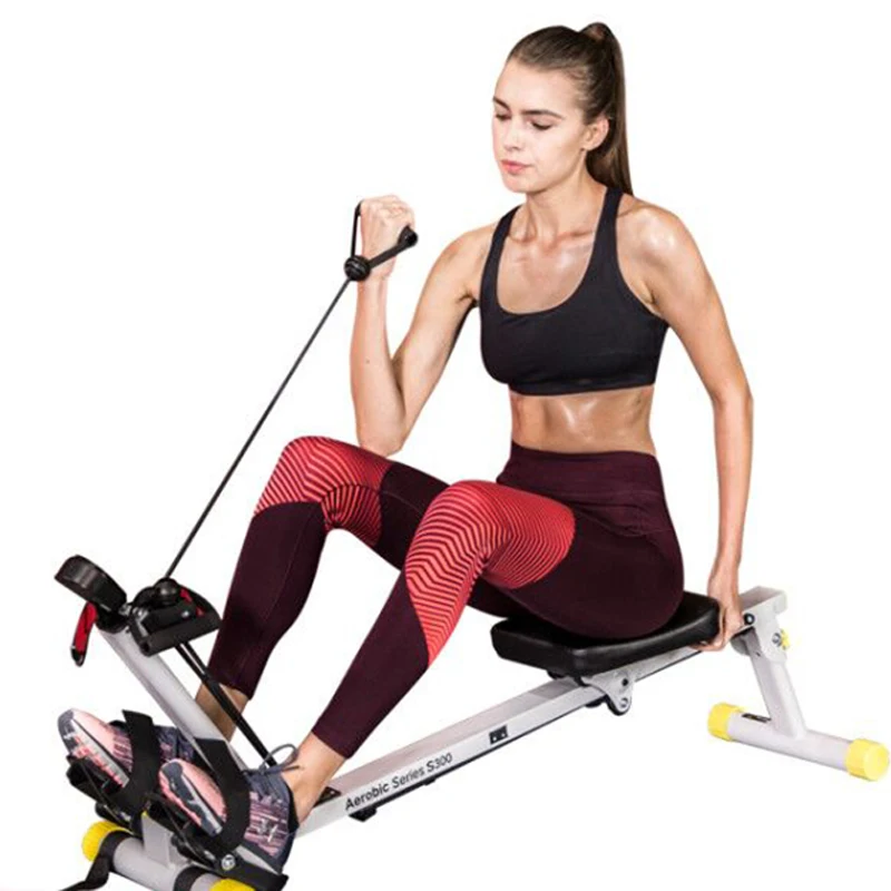 Smart rowing machine household silent folding rowing machine slimming belly fitness equipment