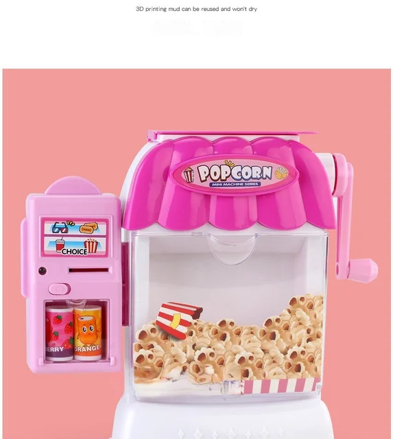 Personalised Wooden Toy Popcorn Machine Perfect for Children's Birthdays  Christmas Gifts 