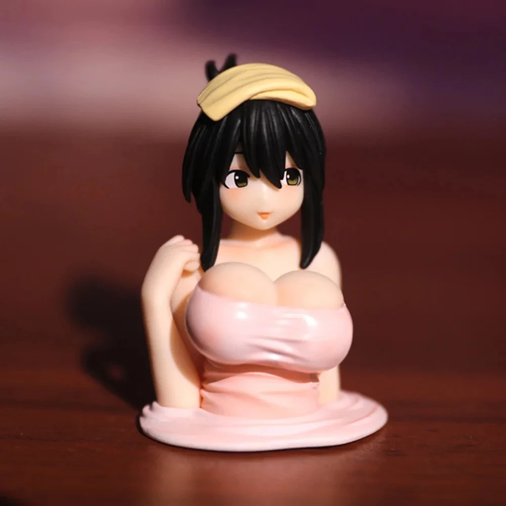Anime Figure Toy 1pc Sexy Shaking Boobs Console Dashboard Interior Accessory Collection Model Doll