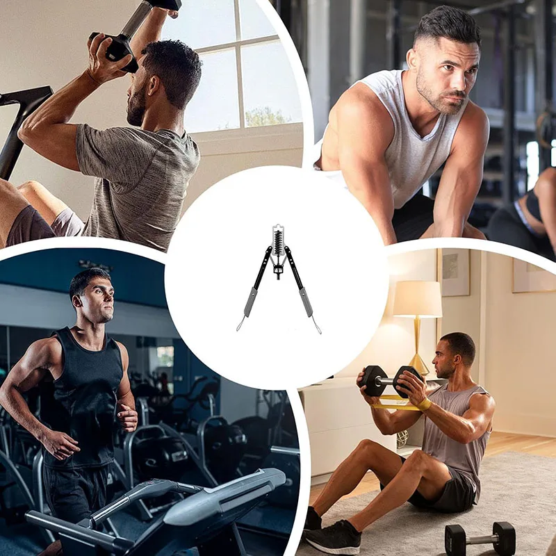 Chest Expander Arm Training Arm Workout Exercise Machine Adjustable Carbon Steel Anti-Slip Ergonomic Handle Power Twister