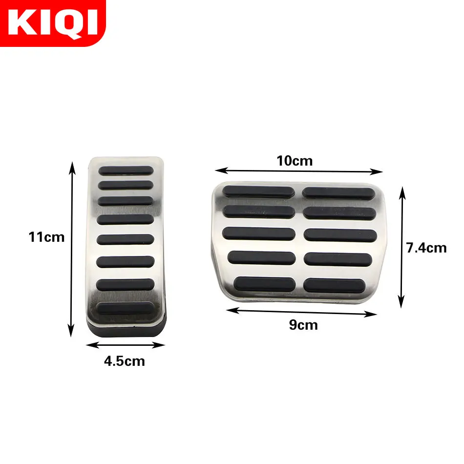 Stainless Steel Pedal Cover Stainless Steel Car Gas Brake Pedals for Seat Skoda VW