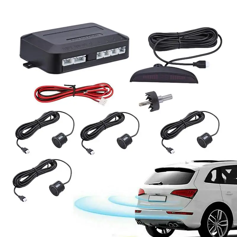 

Автомобильный резервный радар, портативная автомобильная система заднего хода, Многофункциональный маленький передний и задний радар заднего хода, комплект для парковки автомобиля