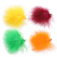 50/100pcs Fluffy Marabou Feather 5