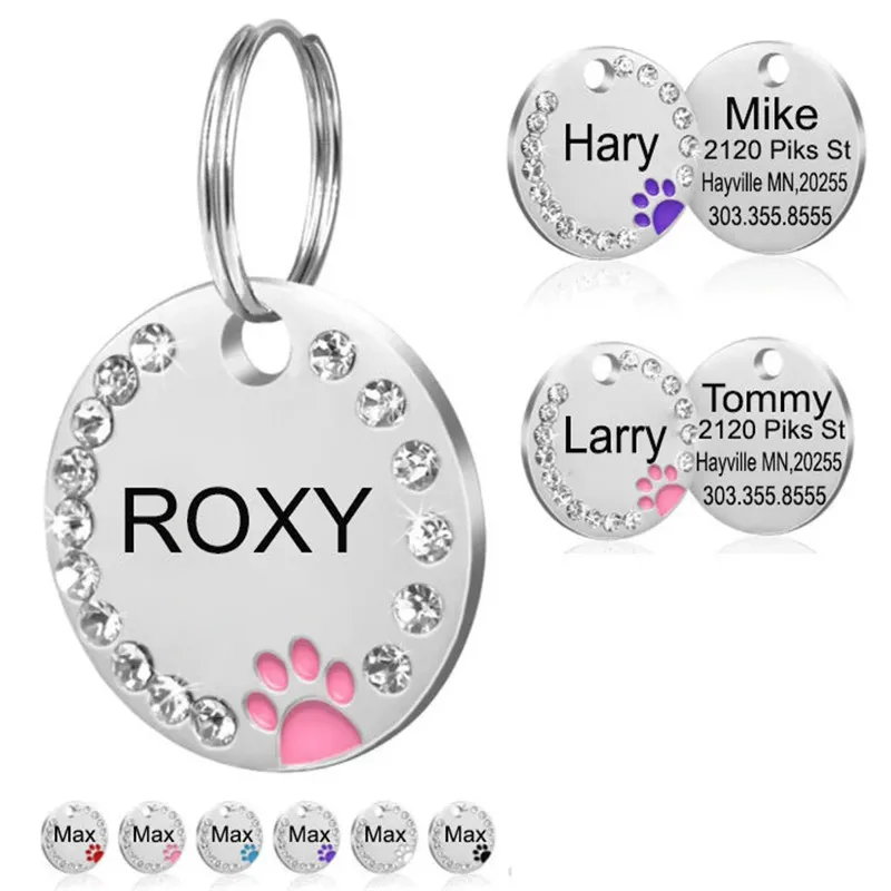 Pet ID Tags Dog Collar Tags Military Dog Tags Dog Tag Personalized Pet Puppy Cat ID Tag Engraved for Dogs Cats