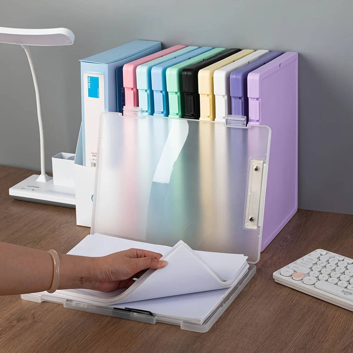 Memo Clip Board A4 File Clipboard Box Case A4 File Organizer File Storage A4 File Folder Minimalism Waterproof Writing Clipboard 5