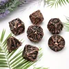 Metal DND Dice Set, 7-piece warrior head hollow design, easy to roll D&D dice, role-playing game D&D metal dice 1