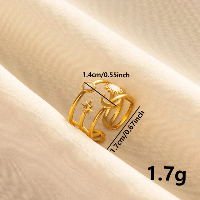 88279-2ceb58.jpg Bagues ouvertes bohème en émail blanc, couleur or, luxe, irrégulier, en acier inoxydable, réglable, bijoux de charme pour femmes, cadeaux
