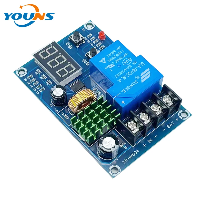 XH-M604 충전기 제어 모듈 DC 6-60V 리튬 배터리 메모리 배터리 충전 모니터링 제어 스위치 보호 보드