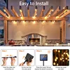 LED Solar String Lights Outdoor 60 Leds Waterproof Crystal Globe Lights with 8 Modes Garden Light for Patio Party Tree Decor 4