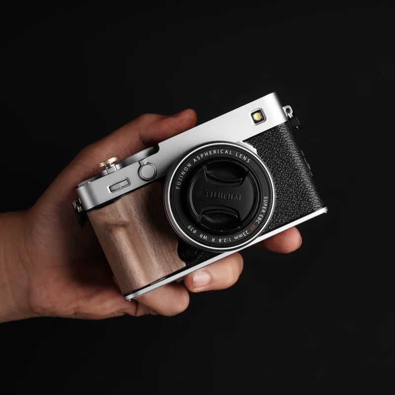 Fujifilm Fuji X-E5 XE5용 목재 손잡이 홀더 미끄럼 방지 스티커