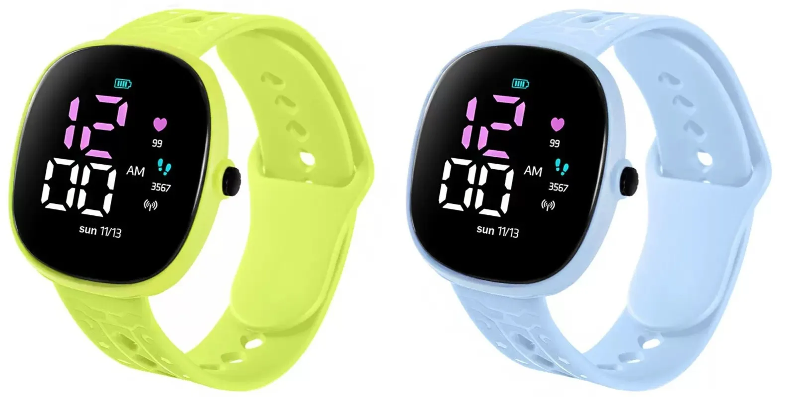 LED sports children's candy color electronic watch