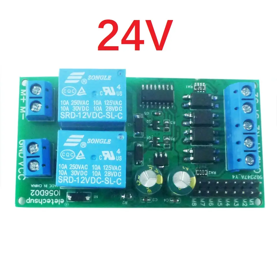 DC 12V 24V Multifunction Motor Forward Reverse Controller with Limit Relay Driver Module for Lift Pusher Motor Control image 8
