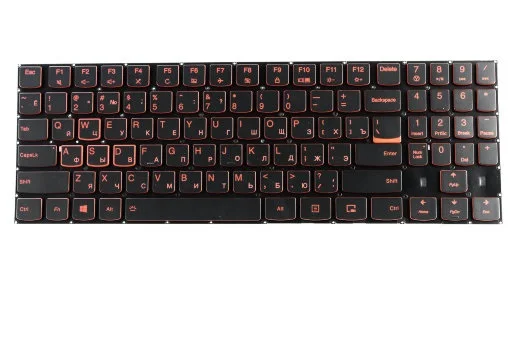 Клавиатура для Lenovo IdeaPad Y520-15IBK Y720-15IBK (с белой подсветкой) | Компьютеры и офис