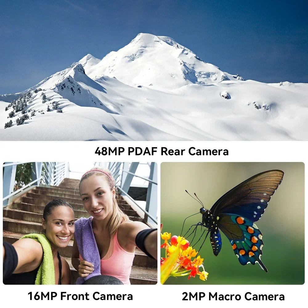 Cubot KingKong 8 Rugged Smartphone 6.52 Inch 12GB RAM(6+6GB)+256GB ROM Mobile Phone 16MP+48MP 10600mAh Android 13 Cellphone NFC