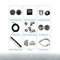 Chauffe-eau et chauffage combinés intégrés 6 kW 12 V pour camion, accessoires pour camping-car et caravane 5