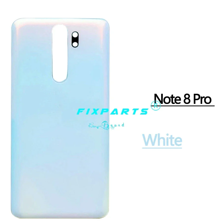 For Xiaomi Redmi Note 8 Pro Back Battery Cover Note8 Rear Housing Door Glass Panel Replacement For Redmi Note 8T phone back cover glass battery cover glass phone back cover