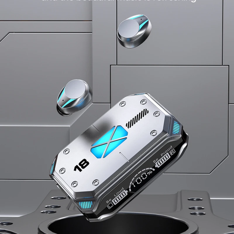 2023 Nuove Cuffie M41 Tws Auricolari Bluetooth Wireless Auricolare In-Ear Personalità In Metallo Stile Meccanico