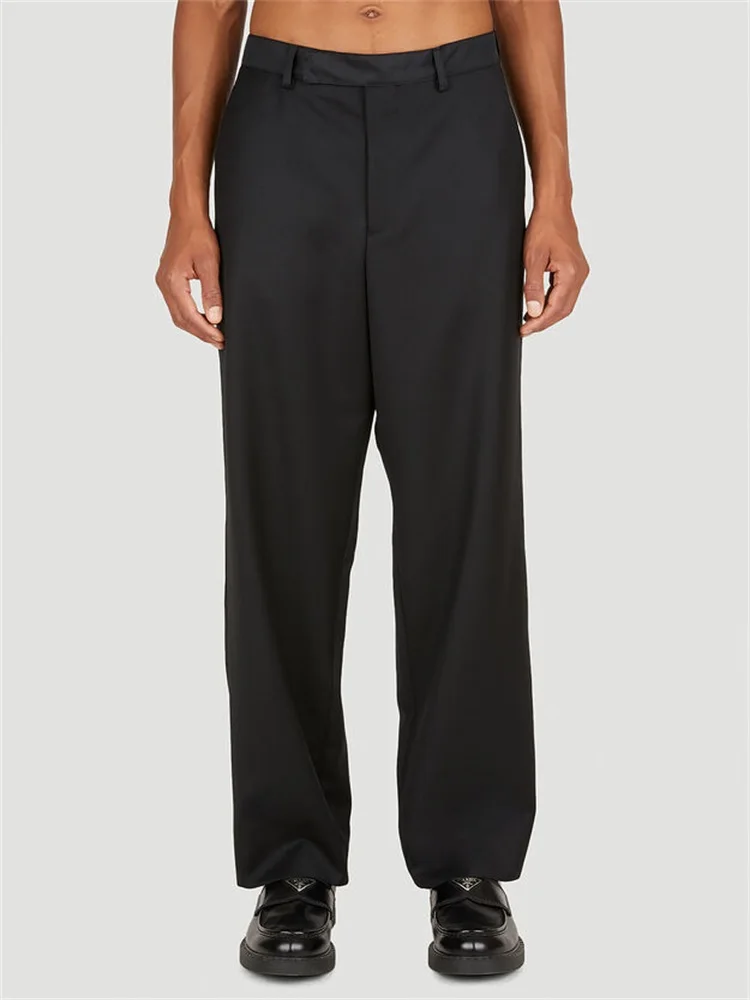 Men's Suit Straight Leg Pants Spring And Autumn New Simple High Street Style Business Casual Large Size Trousers