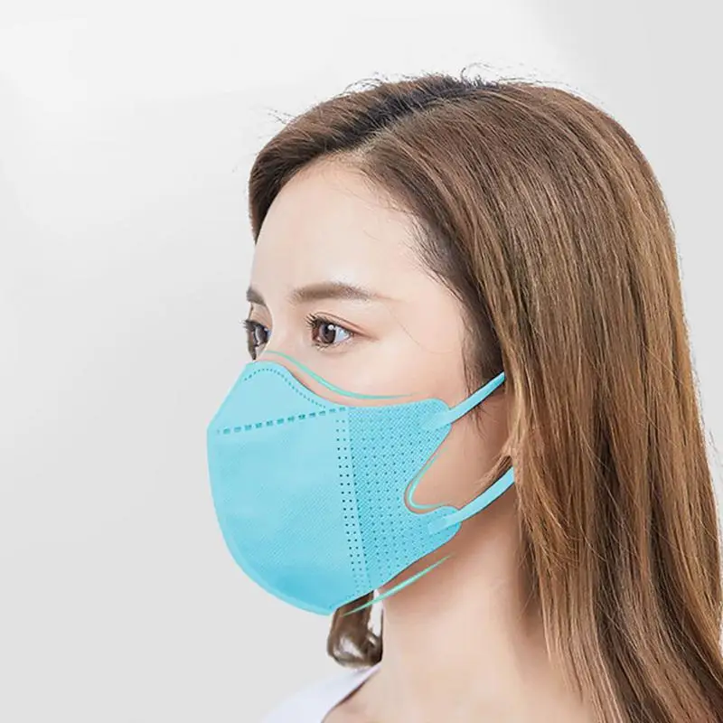 3D Disposable Earloop Mouth Mask Three-layer Breathable Adult Dust Mask Non-Woven Security Protection