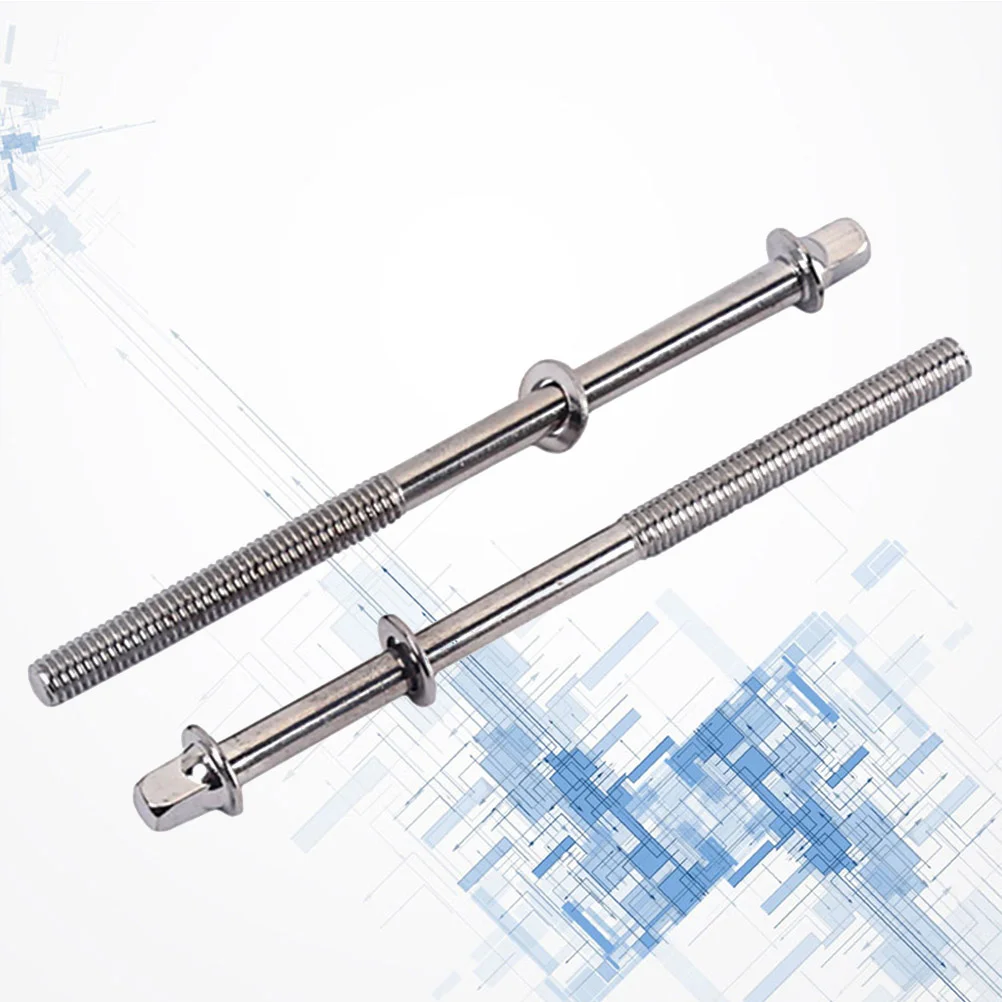 

2pcs 1085mm Snare Drum Tension Rods Drum Key Rod Short Screws Bolts Hand Musical Percussion Instrument Replacement Parts