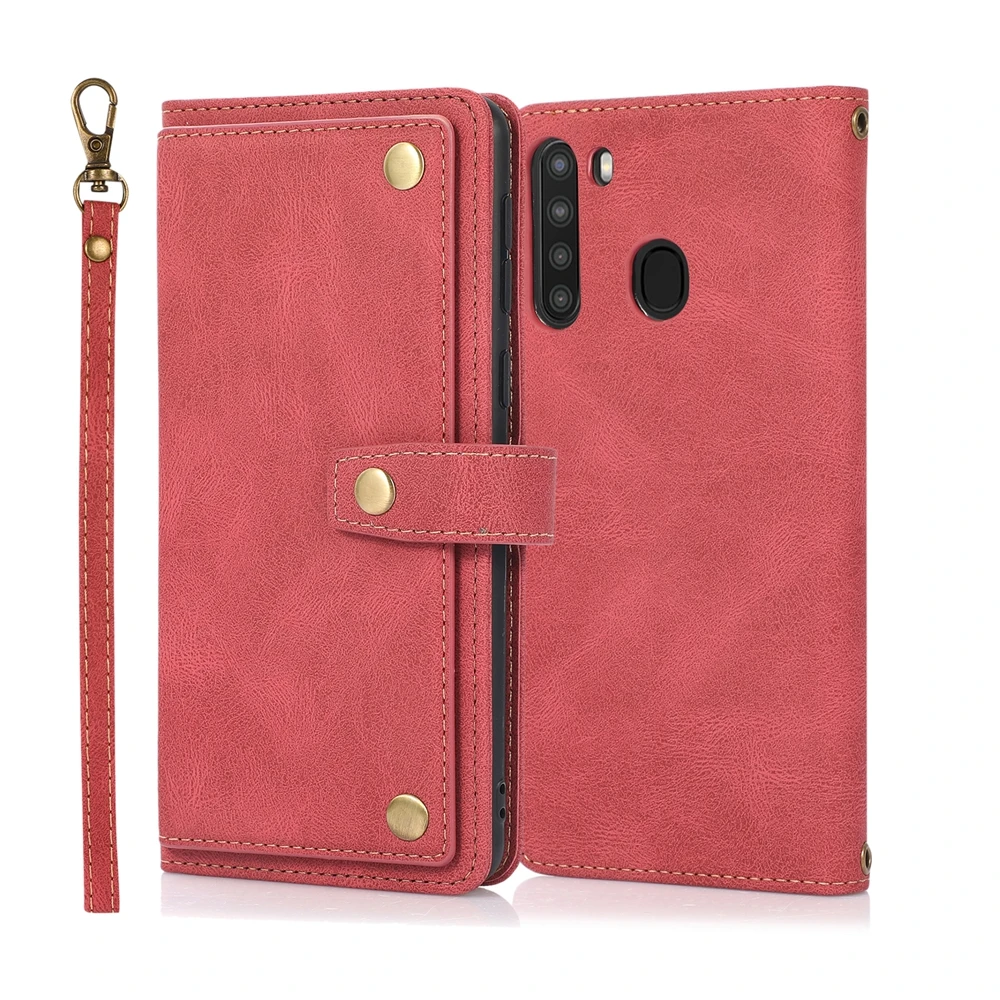 Leather Wallet Phone Case with Strap - Sleek & Stylish Design
