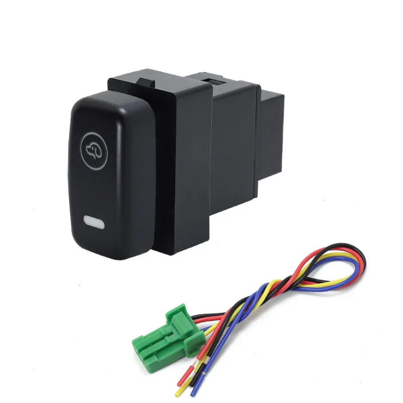 

1PC 12V red LED Electronic dog Heating Rearview After Fog Light Driving recorder Switch Button For Mitsubishi Pajero sport