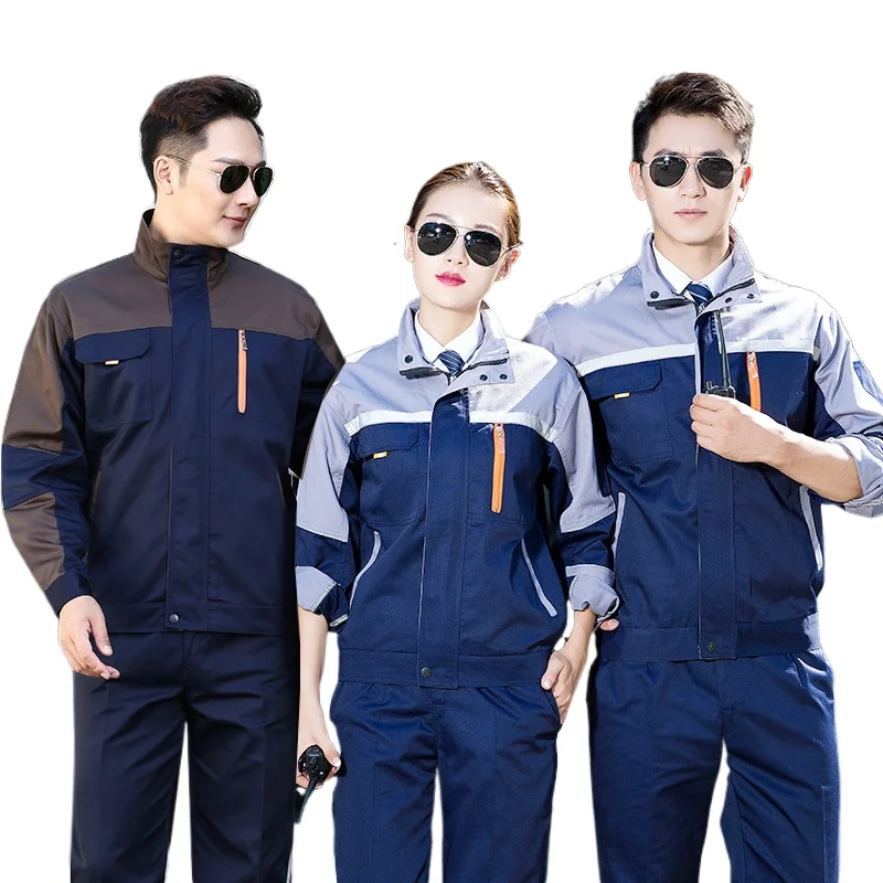 Work Clothing workwear clothes for men women Coveralls for workmen work uniform car workshop labor suit cotton mechanical SUIT4X factory workshop uniform repairment service uniform clothing long sleeves siamese engineering clothes labor insurance overalls