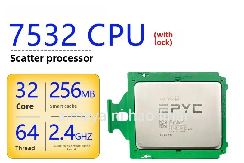 EPYC7302 16코어 32스레드 7532 코어 64스레드 서버 CPU