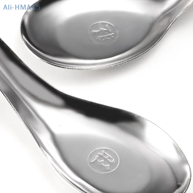 

1Pcs Stainless Steel Soup Spoons Home Kitchen Ladle Capacity Silver Mirror Polished Flatware For Coffee Tableware