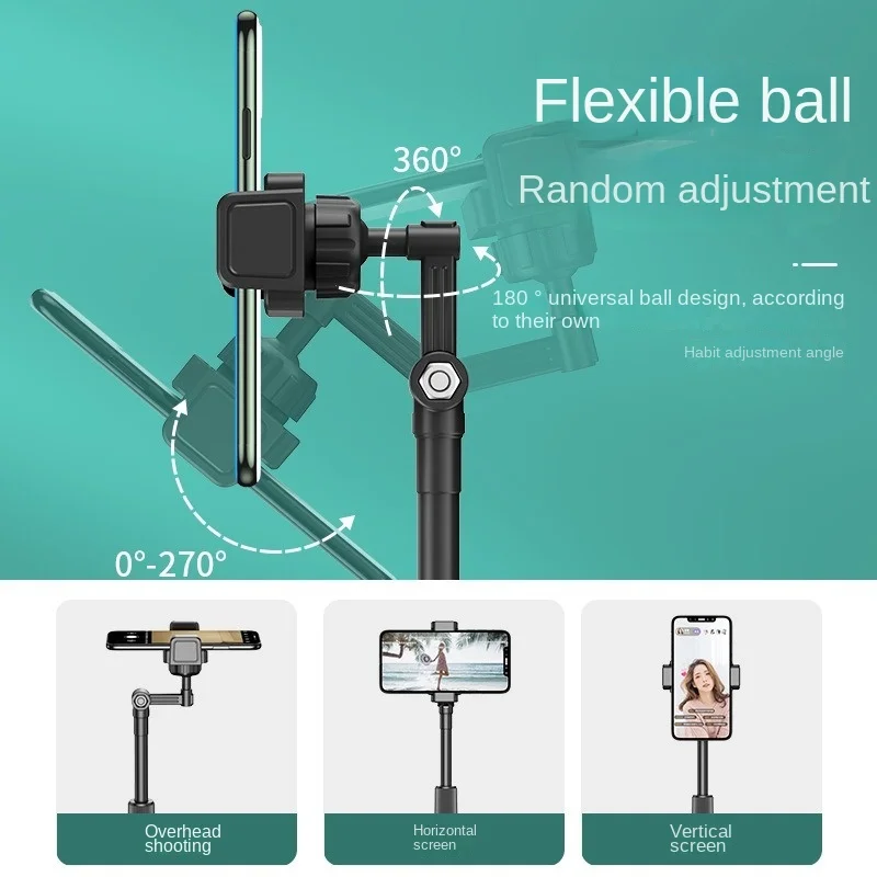 Rotatable Swivel Mobile Phone Stand Desktop Shooting Live Selfie Catching Upwith Drama Telescopic Adjustable Top Shot Lazy Stand