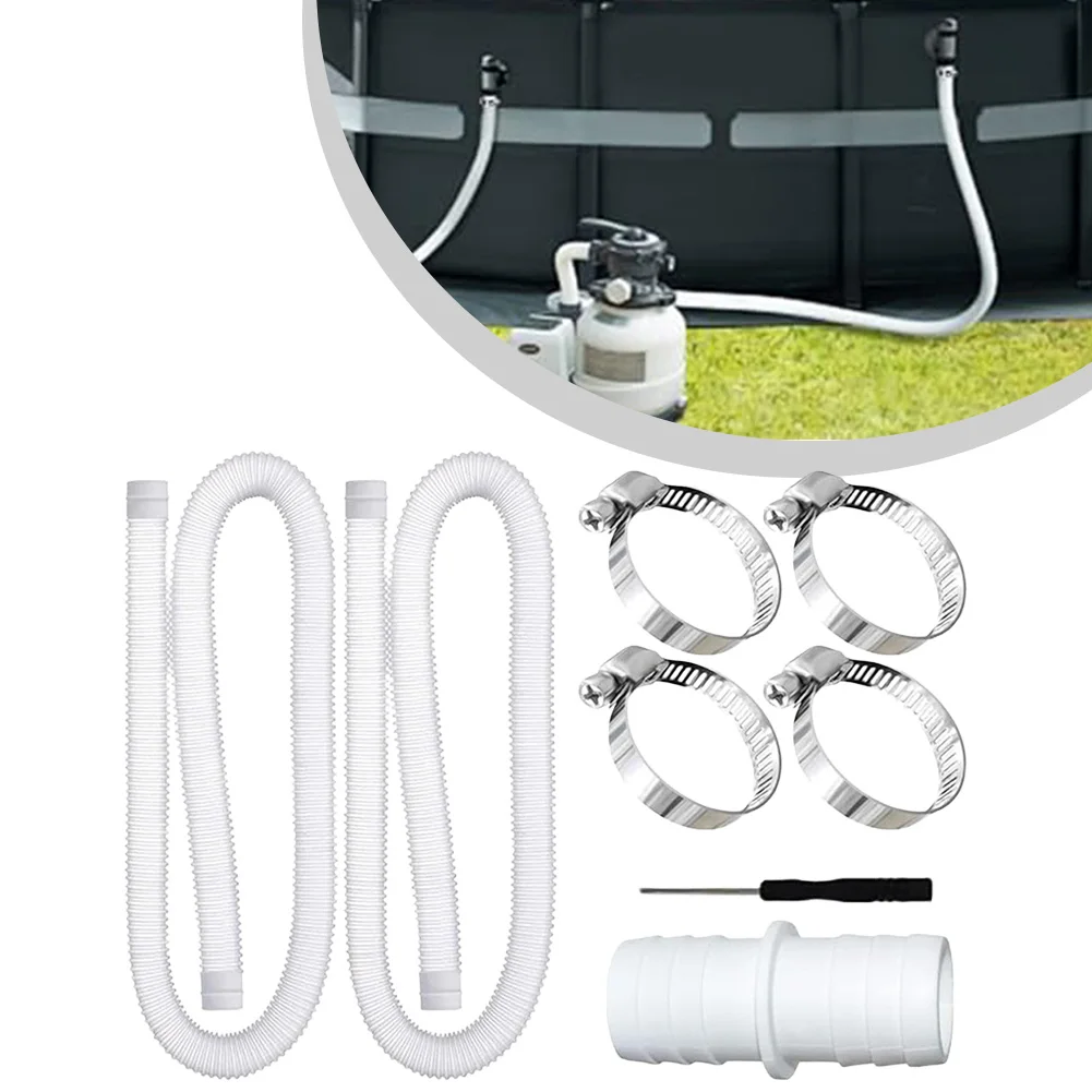 32mm 수영장 호스, 수영장 펌프 및 정원 관개용, 스테인리스 스틸 클립으로 신뢰할 수 있는 사용을 위해 설계됨