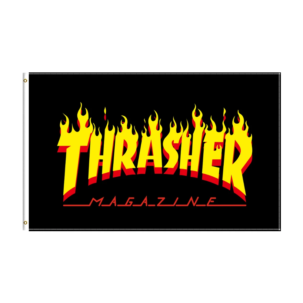 

3x5 Ft Thrasher Flag Polyester Printed Pop Culture Banner For Decor