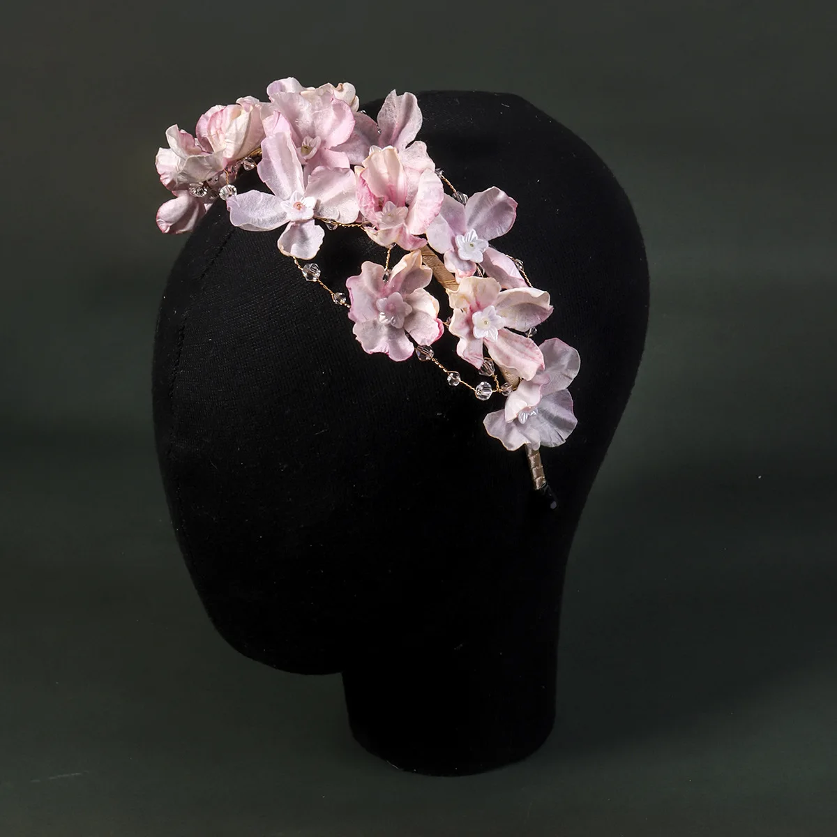 Hair Accessory Flower Hairband Bridal Pearl Crystal Headband Birthday Party Tiara Wedding Marrige Crown
