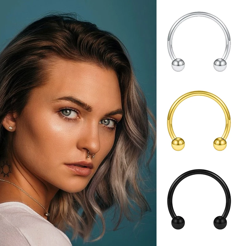 Piercing Jewelry Body Piercing Earrings 316L Stainless Steel Lip Rings Studs 1pc