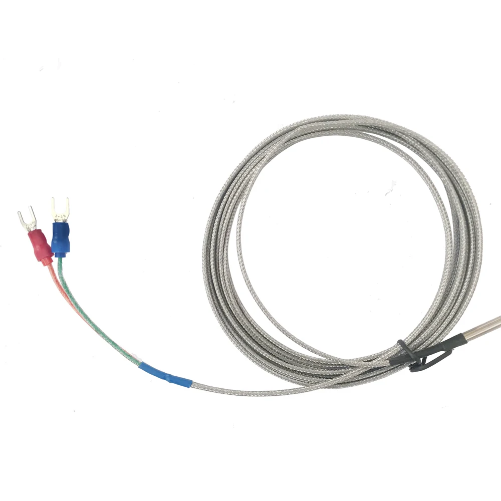 

Premium temperature sensor 4*30mm in-line type thermocouple K/J/PT100 type 0-800℃ for PID Temperature Controller wire 1M 2M 3M