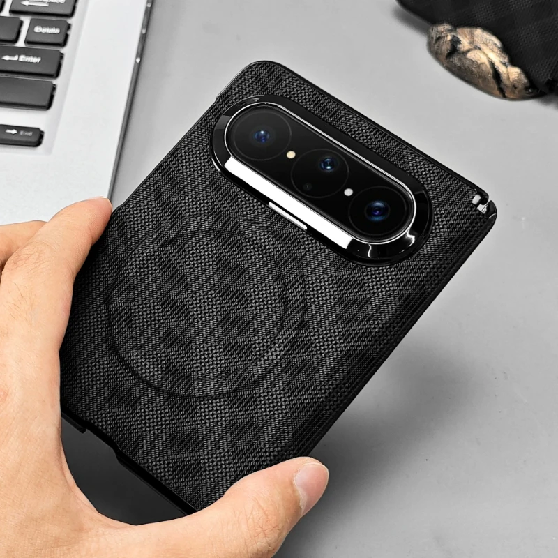 Huawei Pura X Max - Premium Hard Folding Magnetic Non-Slip Sweat-Proof Protective Cover Case