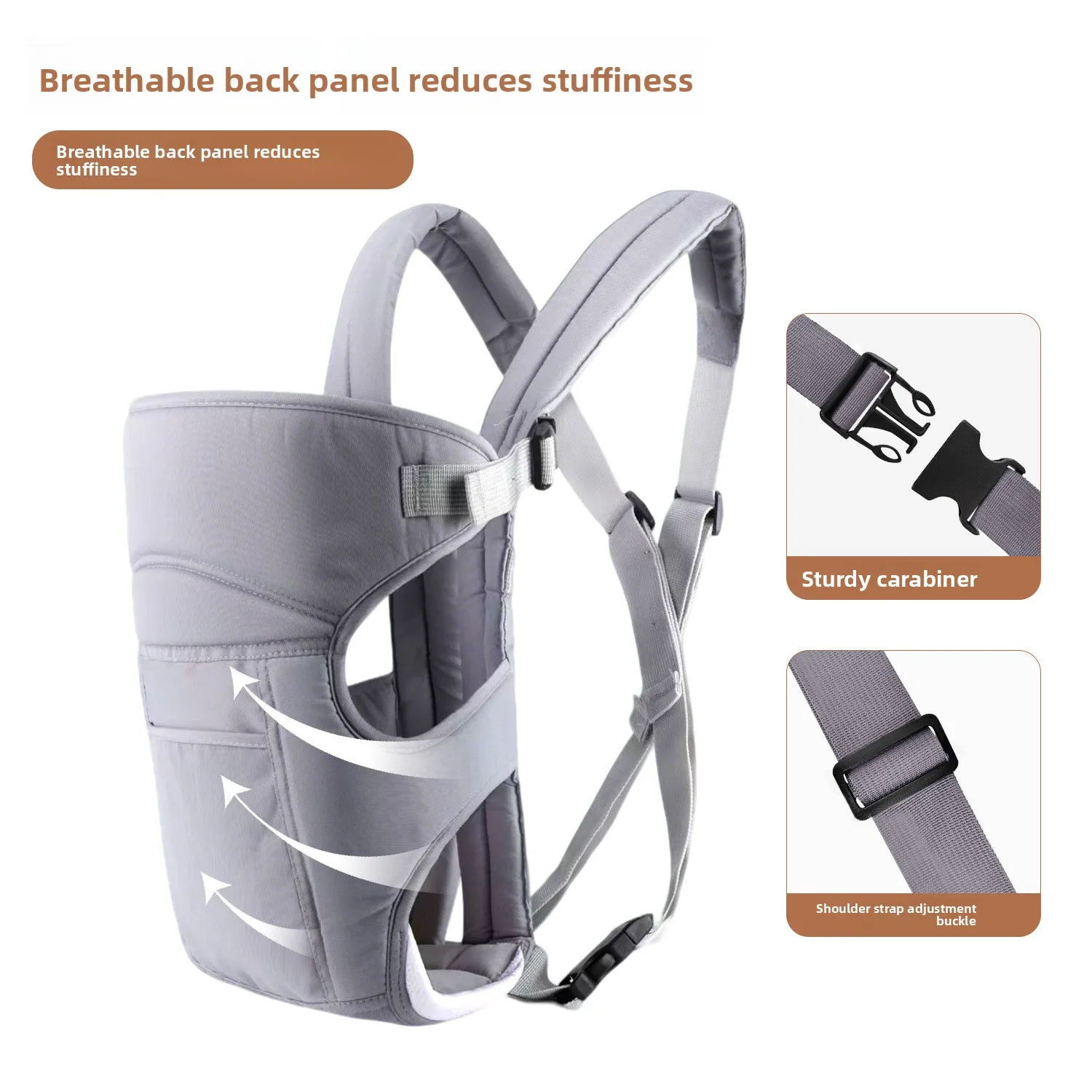 Fashion Baby Carrier Portable Ergonomic Backpacks Holder Shoulder Waist Belt Sling  Easy Adjustable Infant Outdoor Waist Stool - 4