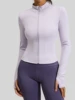 Women's Zip - Up Sports Jacket with Stand - Up Collar, Slim Fit for Workout & Yoga