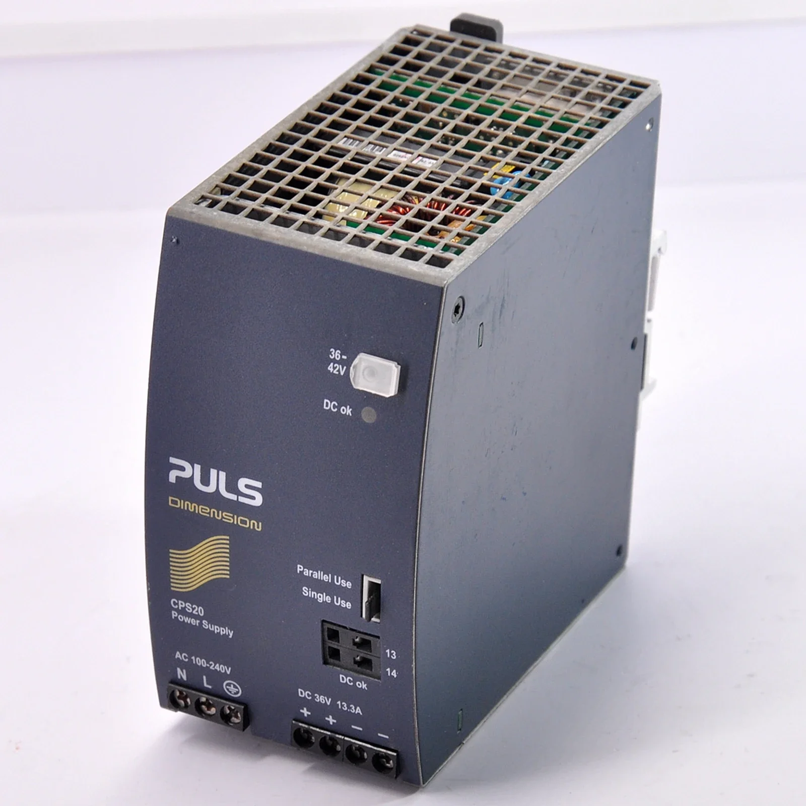 

Блок питания PULS CPS20.361 на DIN-рейке для однофазных систем