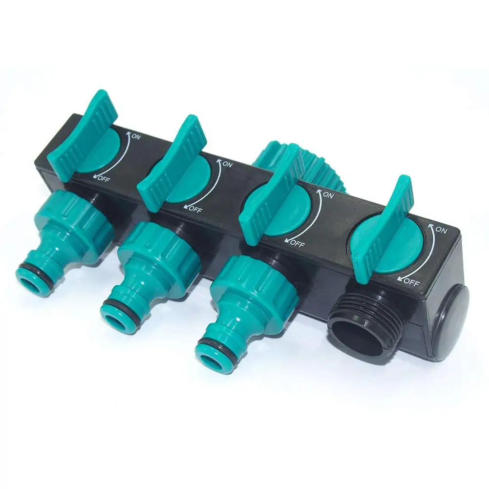 4-Way المياه الخائن 1 "إلى 3/4" إلى 1/2 "الموضوع الأوروبي القياسية الموضوع حديقة الري سقي موصل تركيبات صمام