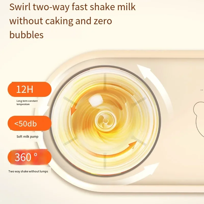 Thermostatic milk shaker Warm two integrated electric heating flushing machine Automatic milk shaker for babies